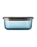 VITRIO LUNCH Lunch box en verre 800ml Matières : verre Couleurs : bleu transparent objet promotionnel éco-responsable