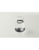POSA Sous-verre rond en PU Couleurs : noir accessoire événementiel unique