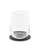 POSA Sous-verre rond en PU Couleurs : noir objet publicitaire robuste