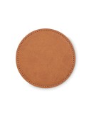 POSA Sous-verre rond en PU Couleurs : marron impression haute définition