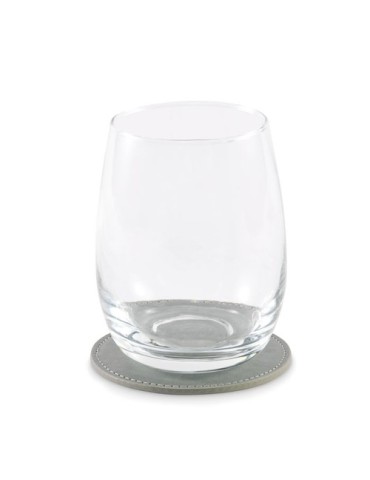 POSA Sous-verre rond en PU Couleurs : pierre cadeau client original