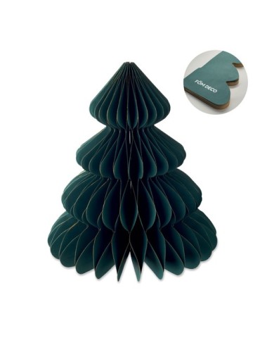 HARMOBIG Décoration de Noël en papier Matières : papier recyclé Couleurs : vert cadeau entreprise pas cher