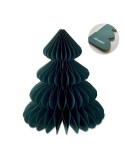 HARMOBIG Décoration de Noël en papier Matières : papier recyclé Couleurs : vert cadeau entreprise pas cher