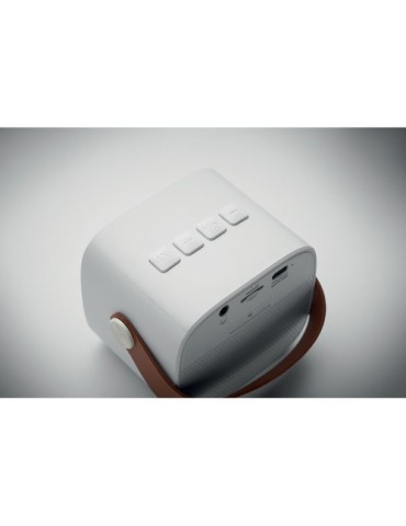 KARASETA Enceinte sans fil 5W Couleurs : blanc goodies entreprise design