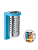 KALMAR Infuseur à thé avec crochet Couleurs : turquoise personnalisable avec votre logo