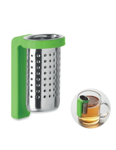 KALMAR Infuseur à thé avec crochet Couleurs : vert citron cadeau entreprise pas cher