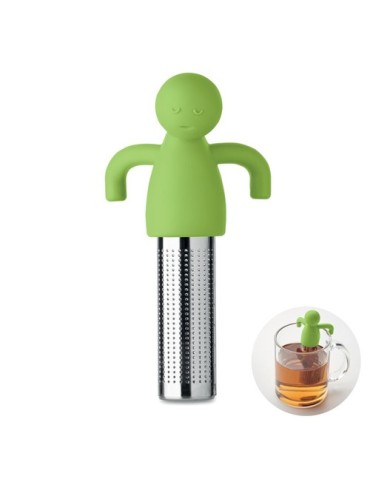 NINOT Infuseur à thé Couleurs : vert citron cadeau entreprise pas cher