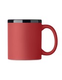 RUBY Mug en céramique 300ml Couleurs : rouge marquage laser ultra précis