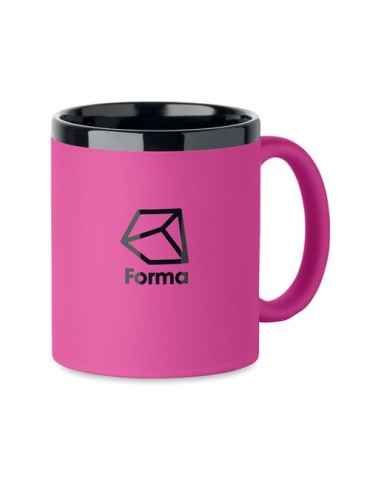 RUBY Mug en céramique 300ml Couleurs : fuchsia cadeau collaborateur premium