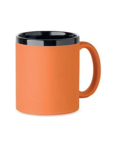 RUBY Mug en céramique 300ml Couleurs : orange marquage laser ultra précis
