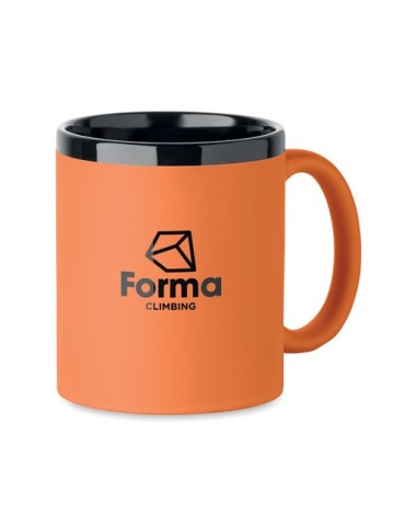 RUBY Mug en céramique 300ml Couleurs : orange objet promotionnel éco-responsable