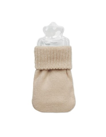 WARMMUFF Chaufferette polyester tricot Matières : PET Couleurs : beige cadeau collaborateur premium