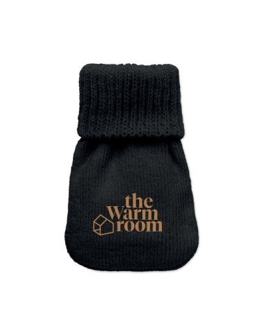 WARMMUFF Chaufferette polyester tricot Matières : PET Couleurs : noir accessoire événementiel unique