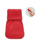 WARMMUFF Chaufferette polyester tricot Matières : PET Couleurs : rouge cadeau entreprise pas cher
