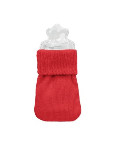 WARMMUFF Chaufferette polyester tricot Matières : PET Couleurs : rouge objet promotionnel éco-responsable