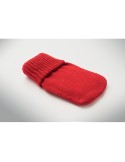 WARMMUFF Chaufferette polyester tricot Matières : PET Couleurs : rouge impression logo haute qualité
