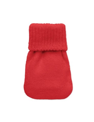 WARMMUFF Chaufferette polyester tricot Matières : PET Couleurs : rouge personnalisation sur mesure