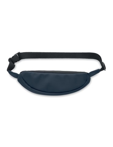 BANGKOK WAIST Sac banane en 600D RPET Couleurs : bleu objet promotionnel éco-responsable