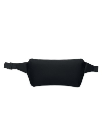 BANGKOK WAIST Sac banane en 600D RPET Couleurs : noir marquage laser ultra précis