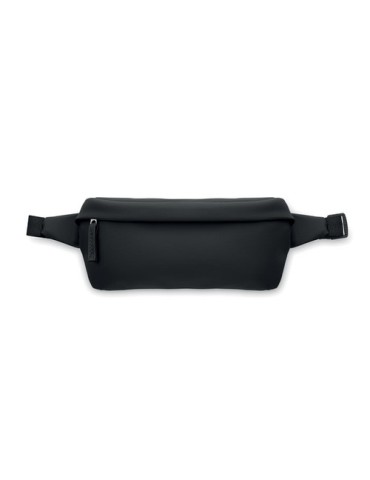 BANGKOK WAIST Sac banane en 600D RPET Couleurs : noir goodies personnalisé en stock