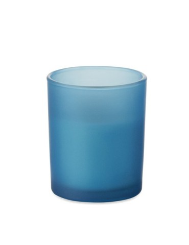 KIVAS WOOD Bougie en cire végétale 80 gr Matières : verre Couleurs : bleu livraison express 24h 48h