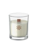 KIVAS WOOD Bougie en cire végétale 80 gr Matières : verre Couleurs : transparent accessoire événementiel unique