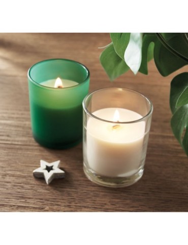 KIVAS WOOD Bougie en cire végétale 80 gr Matières : verre Couleurs : transparent objet promo petit budget