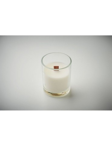 KIVAS WOOD Bougie en cire végétale 80 gr Matières : verre Couleurs : transparent livraison express 24h 48h