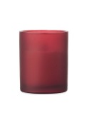 KIVAS WOOD Bougie en cire végétale 80 gr Matières : verre Couleurs : bordeaux personnalisable avec votre logo