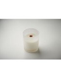 KIVAS WOOD Bougie en cire végétale 80 gr Matières : verre Couleurs : blanc cadeau client original