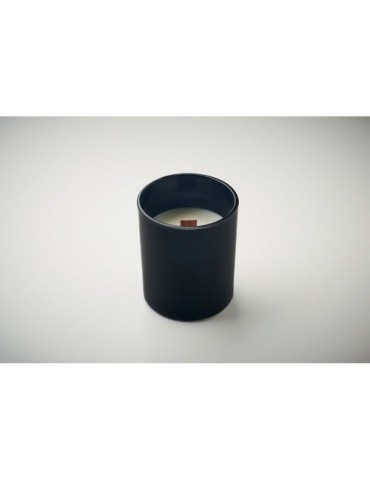 KIVAS WOOD Bougie en cire végétale 80 gr Matières : verre Couleurs : noir personnalisation sur mesure
