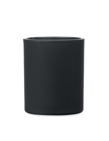 KIVAS WOOD Bougie en cire végétale 80 gr Matières : verre Couleurs : noir objet promotionnel éco-responsable
