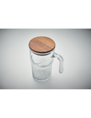 VITRIO JAR Mug en verre 450ml Matières : verre Couleurs : transparent cadeau entreprise pas cher