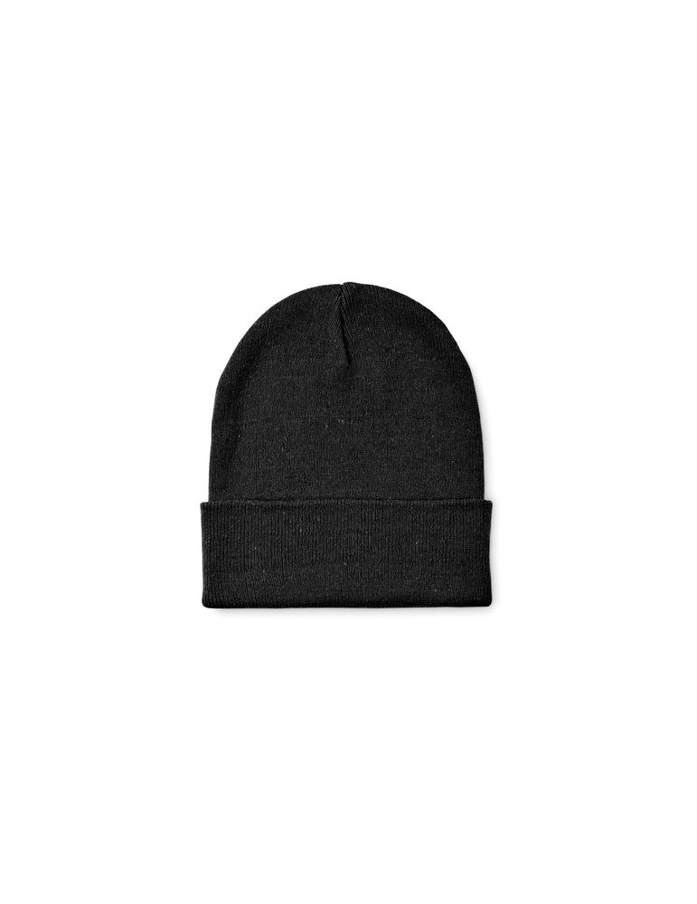 BEANIX Bonnet tricoté avec revers marquage laser ultra précis