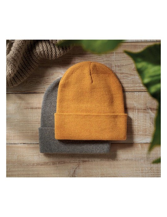 BEANIX Bonnet tricoté avec revers cadeau client original
