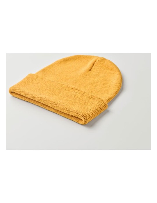BEANIX Bonnet tricoté avec revers objet publicitaire robuste