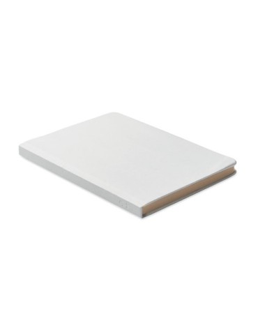 SUGAR Carnet A5 en PLA Matières : papier Couleurs : blanc goodies publicitaire événementiel