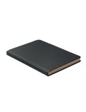 SUGAR Carnet A5 en PLA Matières : papier Couleurs : noir cadeau entreprise pas cher