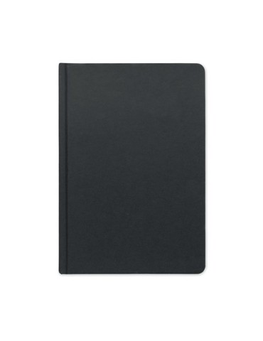 SUGAR Carnet A5 en PLA Matières : papier Couleurs : noir marquage laser ultra précis