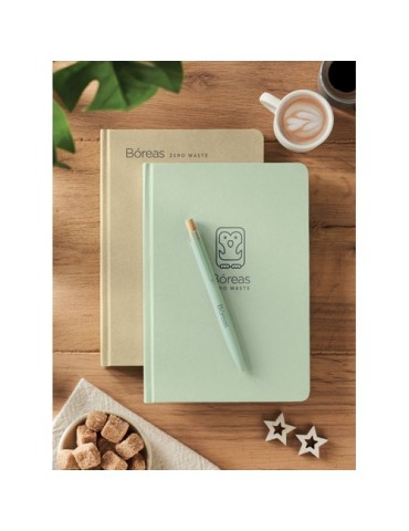 SUGAR Carnet A5 en PLA Matières : papier Couleurs : vert menthe cadeau client original