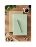 SUGAR Carnet A5 en PLA Matières : papier Couleurs : vert menthe personnalisation sur mesure