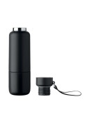 NOEKA Bouteille double paroi 500ml Couleurs : noir marquage laser ultra précis