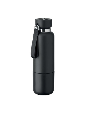 NOEKA Bouteille double paroi 500ml Couleurs : noir objet publicitaire robuste