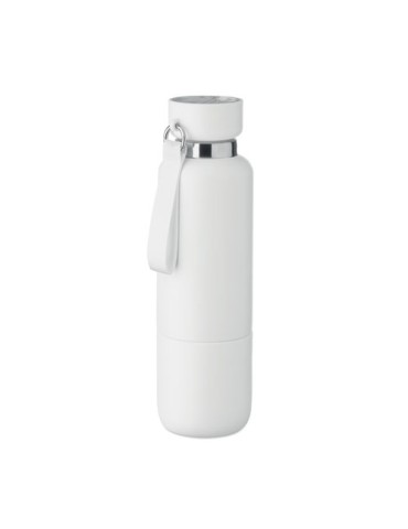 NOEKA Bouteille double paroi 500ml Couleurs : blanc marquage couleur éclatante
