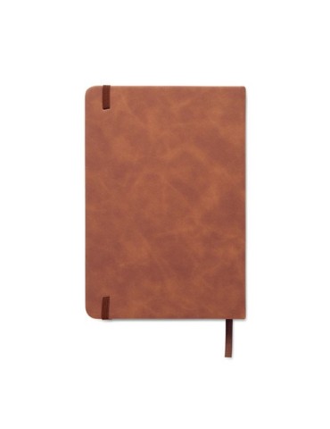 TINT Carnet A5 en PU effet patine Matières : papier recyclé Couleurs : marron personnalisation rapide en France