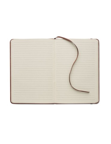 TINT Carnet A5 en PU effet patine Matières : papier recyclé Couleurs : marron marquage couleur éclatante