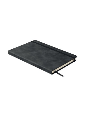 TINT Carnet A5 en PU effet patine Matières : papier recyclé Couleurs : noir goodies publicitaire événementiel
