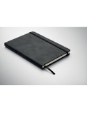 TINT Carnet A5 en PU effet patine Matières : papier recyclé Couleurs : noir cadeau entreprise pas cher