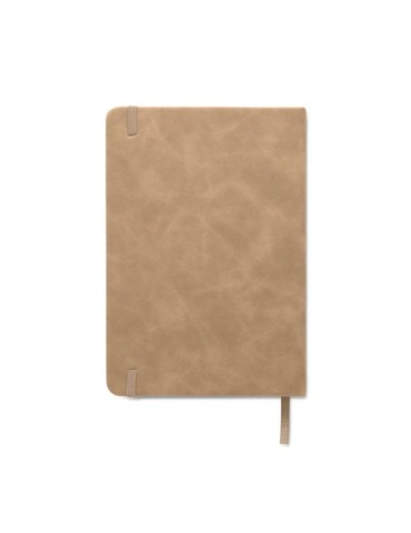 TINT Carnet A5 en PU effet patine Matières : papier recyclé Couleurs : kaki objet promotionnel éco-responsable