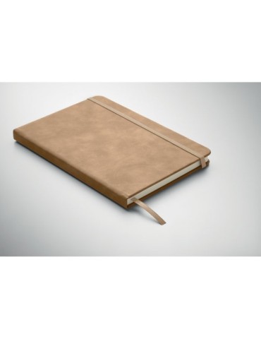 TINT Carnet A5 en PU effet patine Matières : papier recyclé Couleurs : kaki personnalisable avec votre logo
